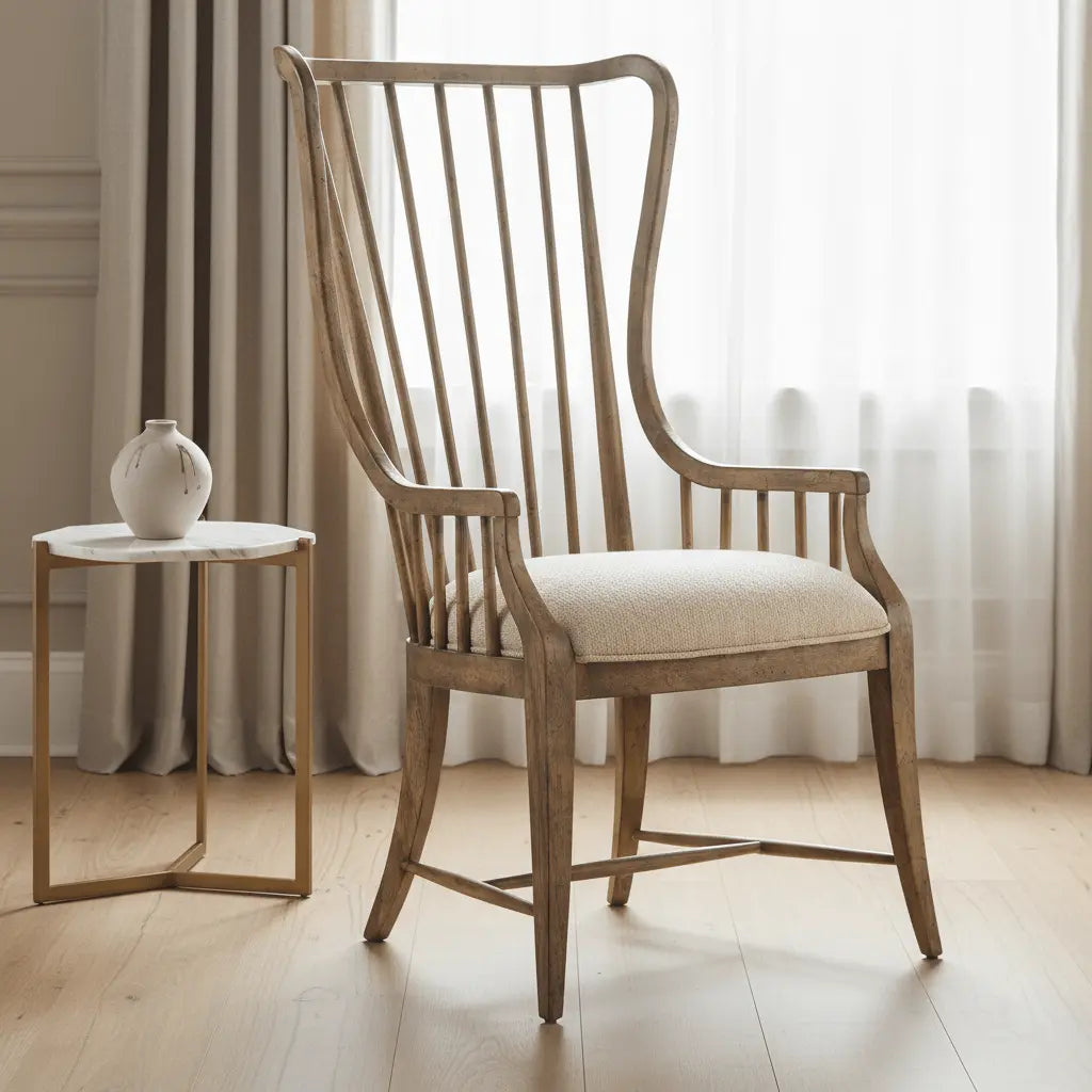 Sanctuary Tall Spindle Arm Chair - 2 per carton/price ea Chairs| Hooker