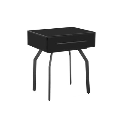 "Santana Black Glass Side Table " - Al Rugaib Furniture