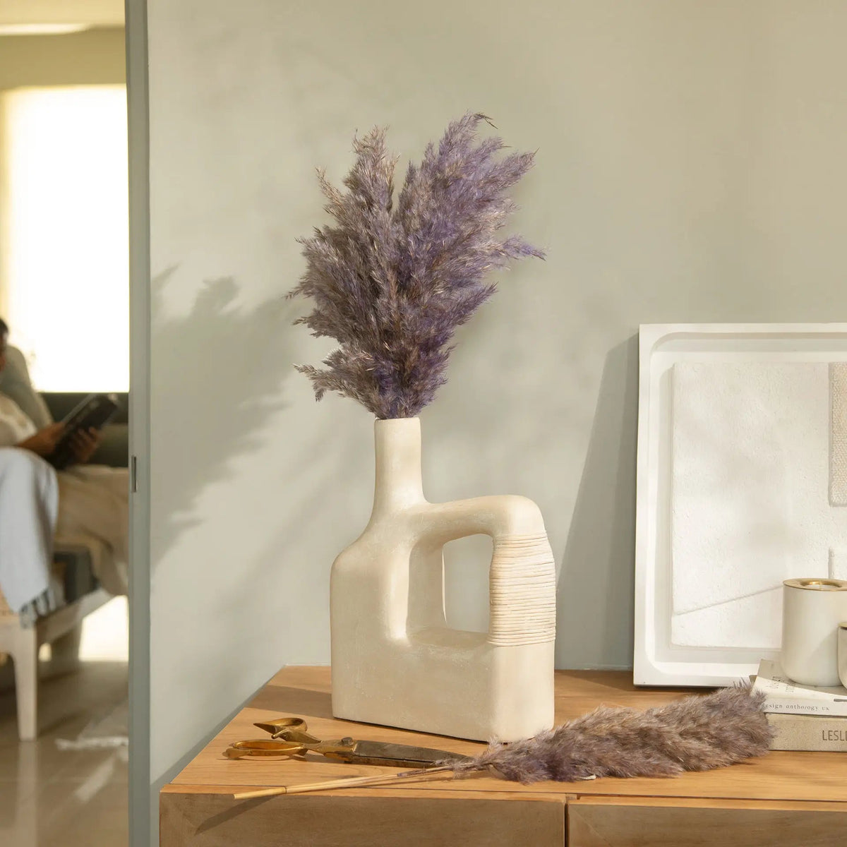 Sarafay Ecomix Vase with Cane - Large Vases and Jars| Roots Furniture