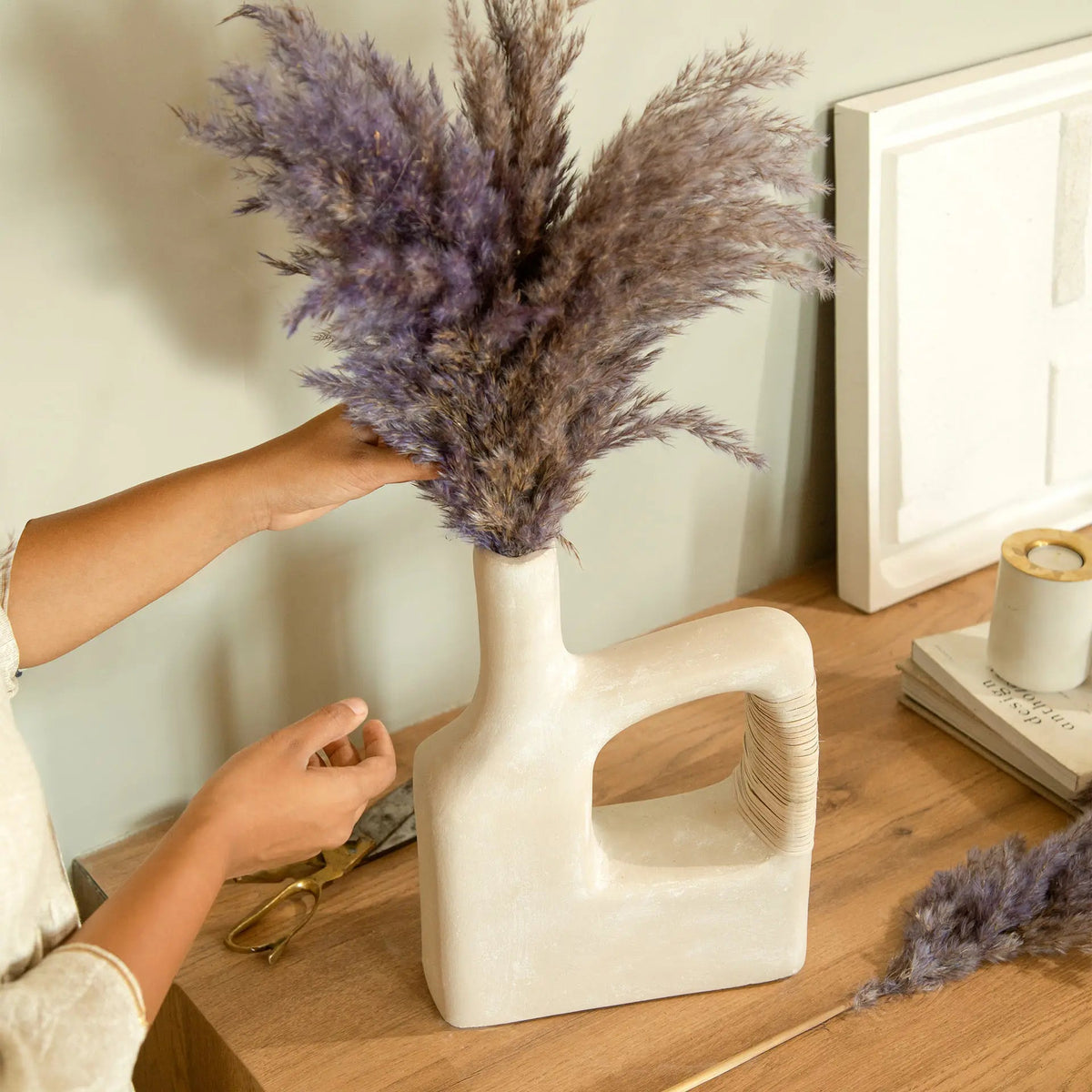 Sarafay Ecomix Vase with Cane - Large Vases and Jars| Roots Furniture