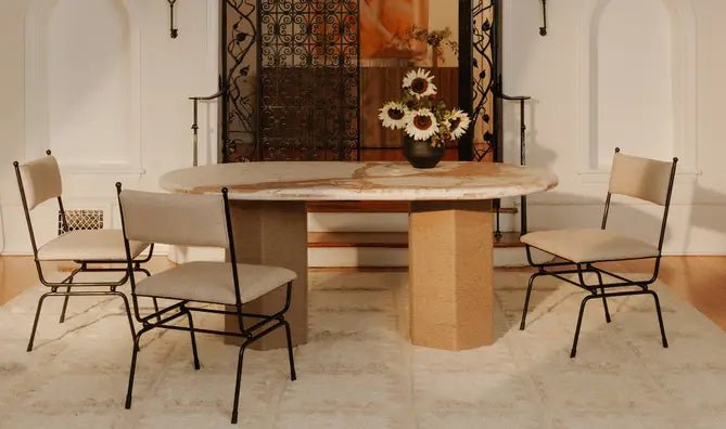 Sartoria Dining Table Breccia Marble - Al Rugaib Furniture