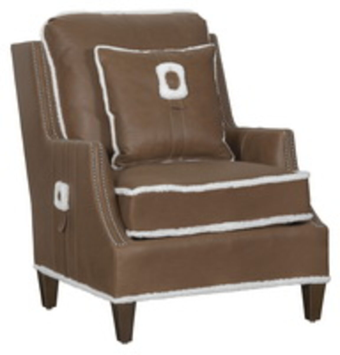 Savannah Lounge Chair with Tapered Leg Dining Chairs| Fairfield Chair
