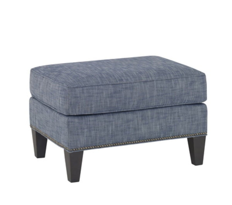 Savannah Ottoman with Tapered Leg - Al Rugaib Furniture