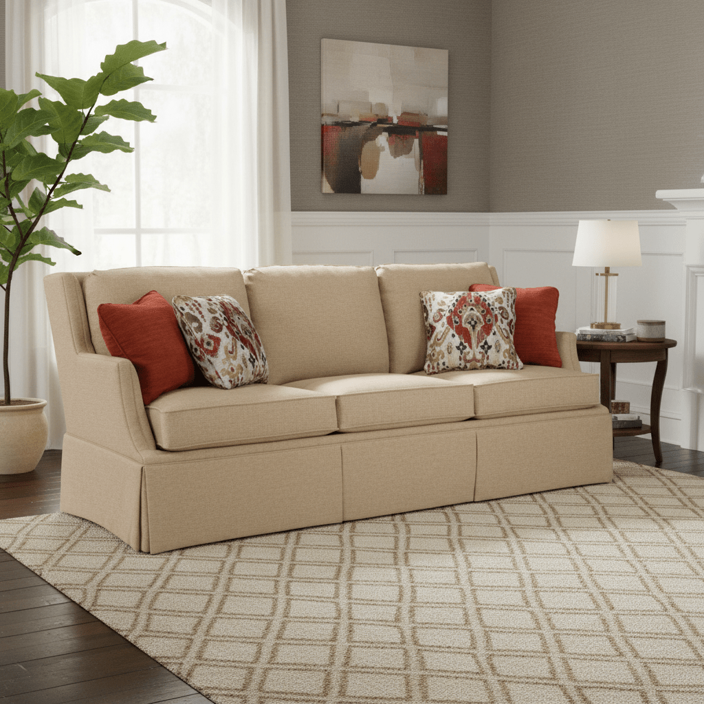 Savannah Skirted Grand Sofa Sofas & Loveseats| Fairfield Chair