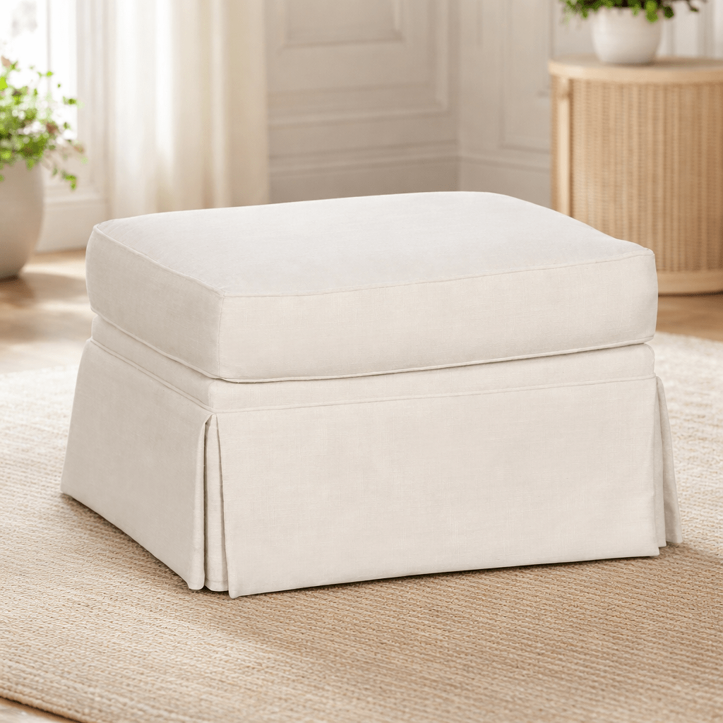 Savannah Skirted Ottoman Ottomans| Fairfield Chair