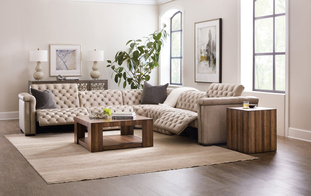 Savion Grandier 5-Piece Sectional with Power Recline & Power Headrest Recliners| Hooker