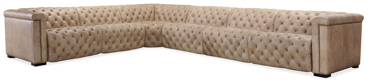 Savion Grandier 6-Piece Sectional with Power Recline & Power Headrest Recliners| Hooker