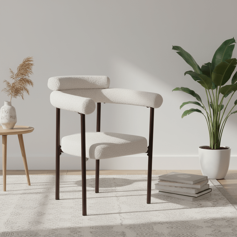 Savor Dining chair – bouclé with curved back Dining Chair| Otath