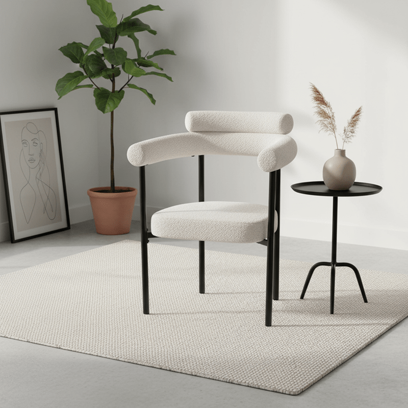 Savor Dining chair – bouclé with curved back Dining Chair| Otath