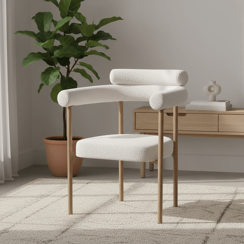 Savor Dining chair – bouclé with curved back Dining Chair| Otath