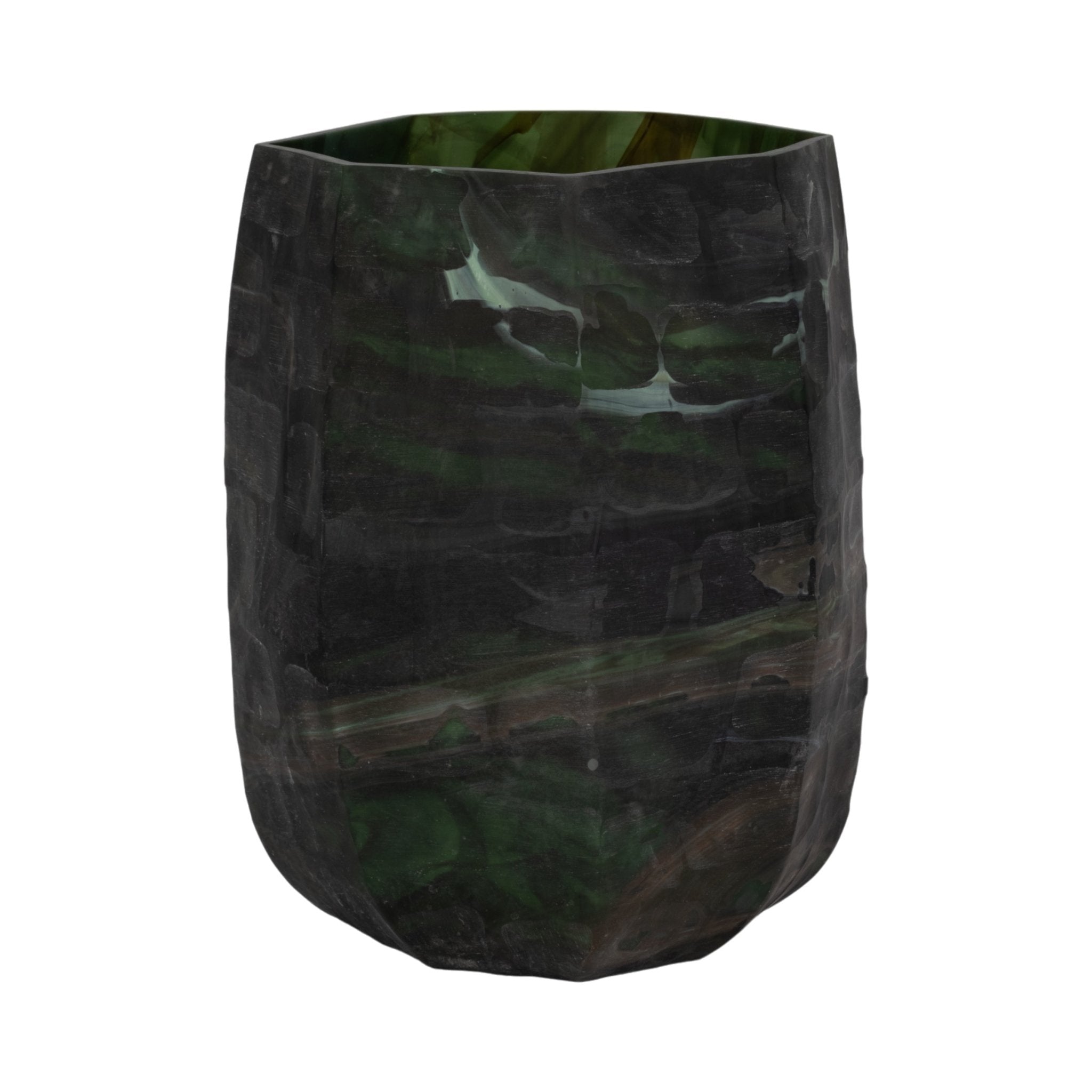 SAVU GREEN GLASS VASE Vases and Jars| Sagebrook Home