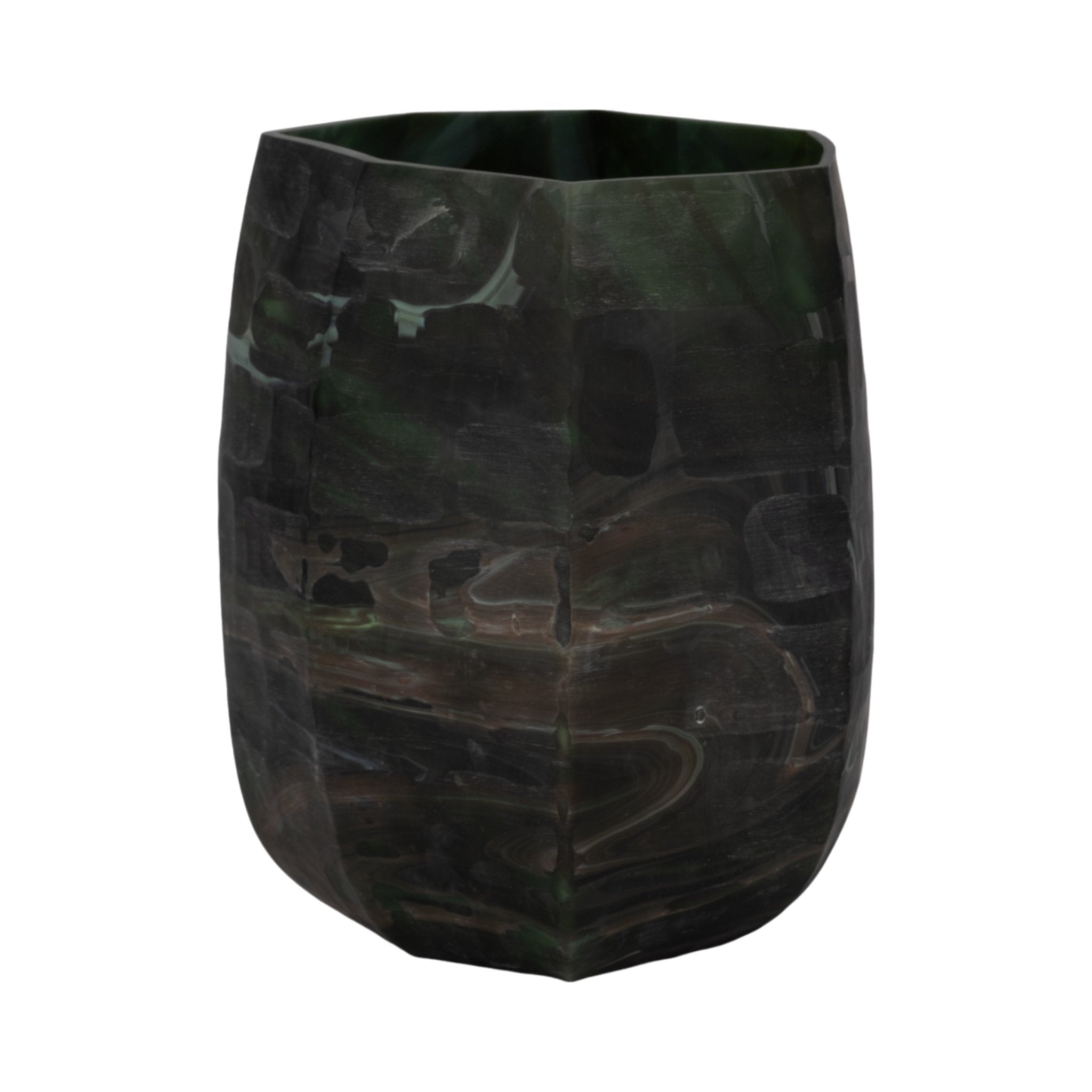 SAVU GREEN GLASS VASE Vases and Jars| Sagebrook Home