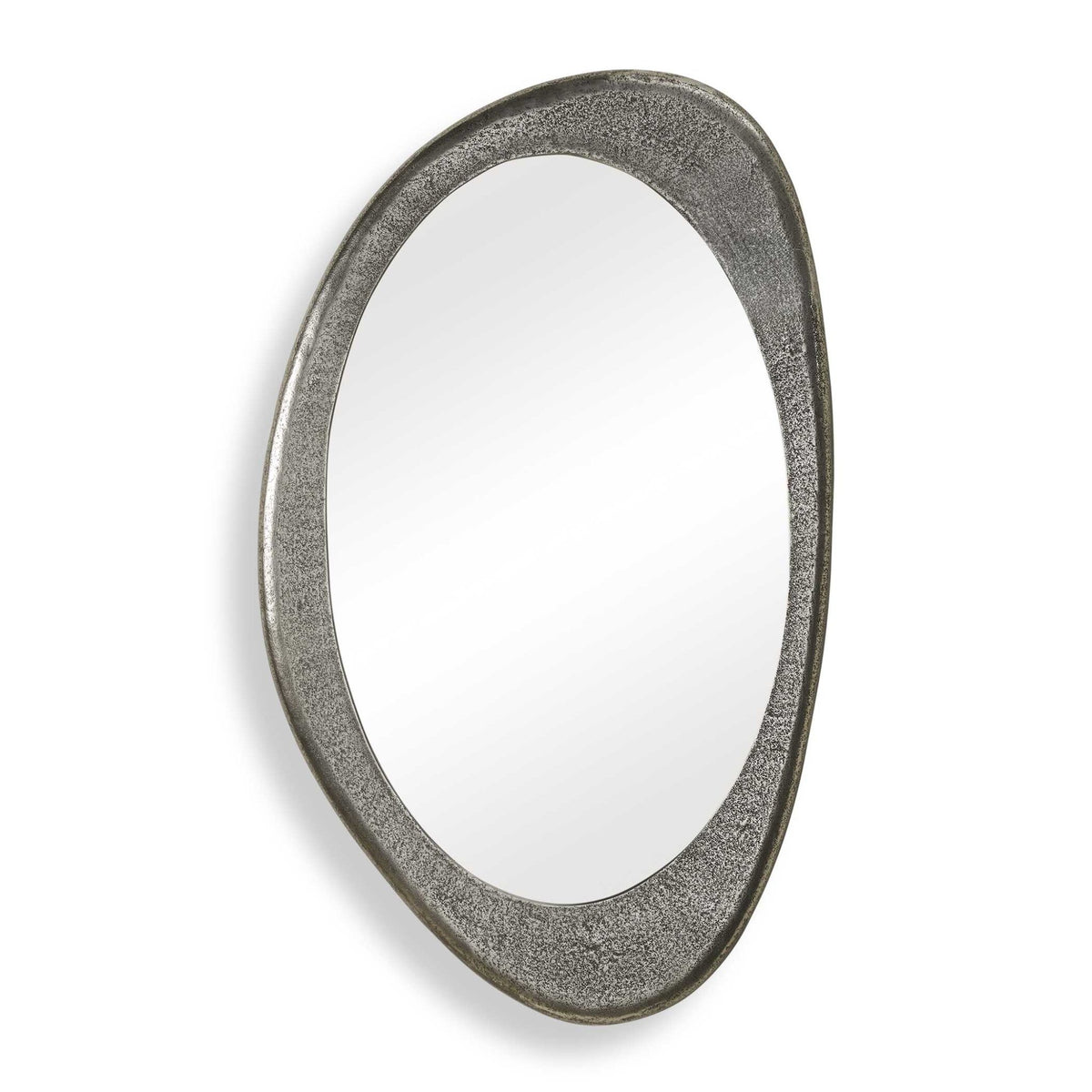 Schiller Oval Antique Nickel Mirror Mirrors| Uttermost