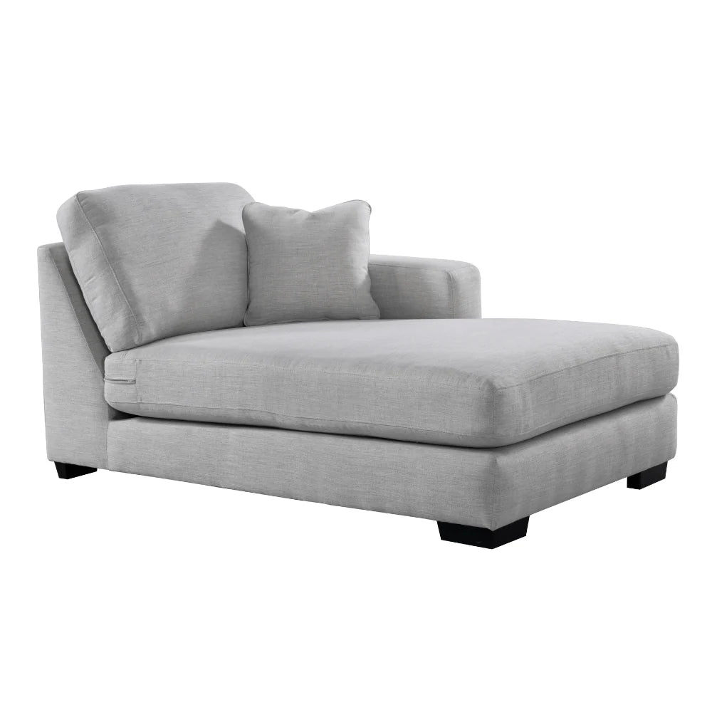 Scott Right Chaise - Silver