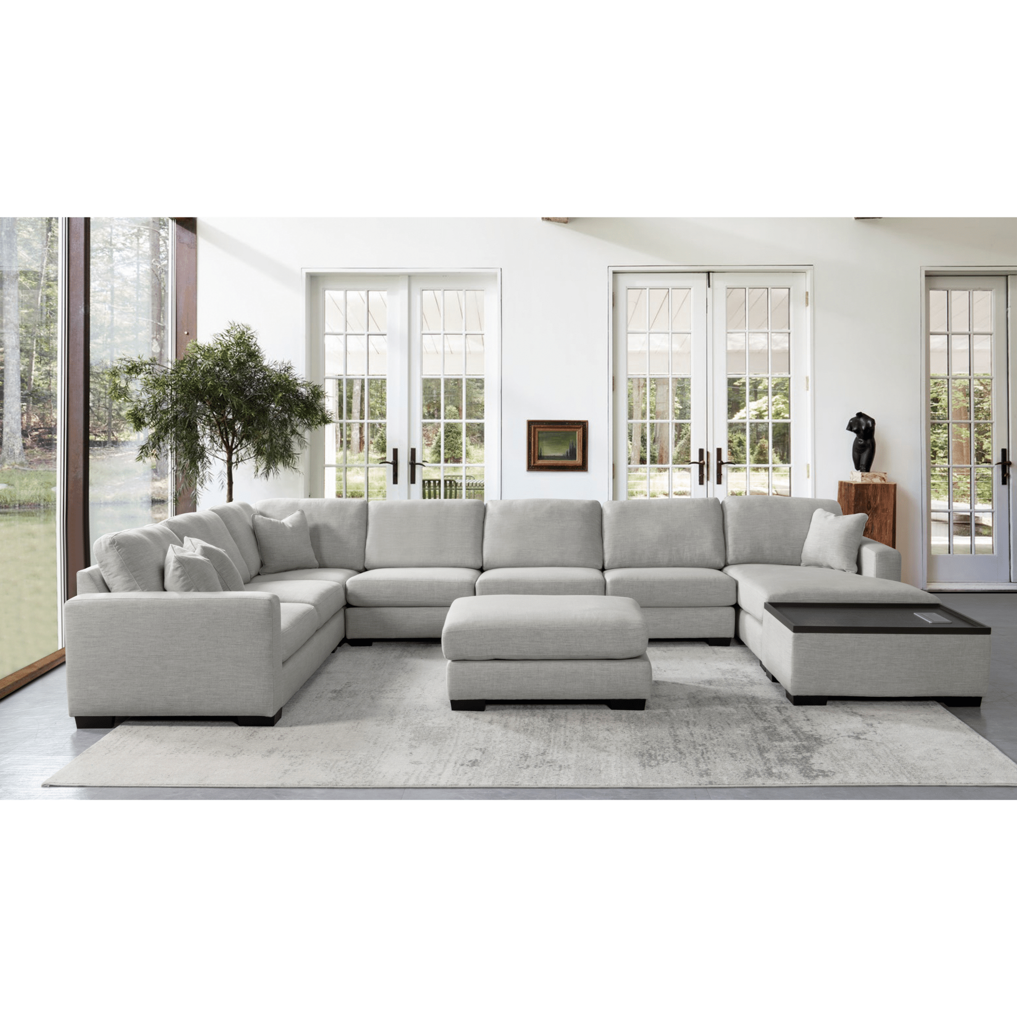 Scott Wooden Ottoman Sectionals| Roots Furniture