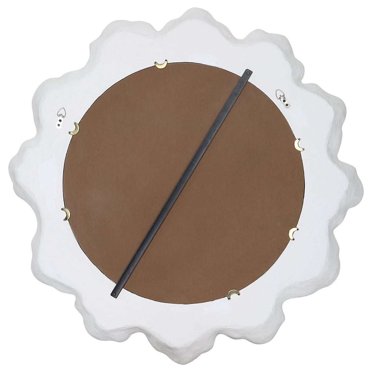 Sea Coral Round Mirror, White Mirrors| Uttermost