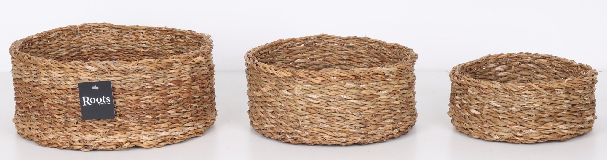 SEAGRASS ROUND BASKET - SET OF 3 Baskets| Roots Furniture