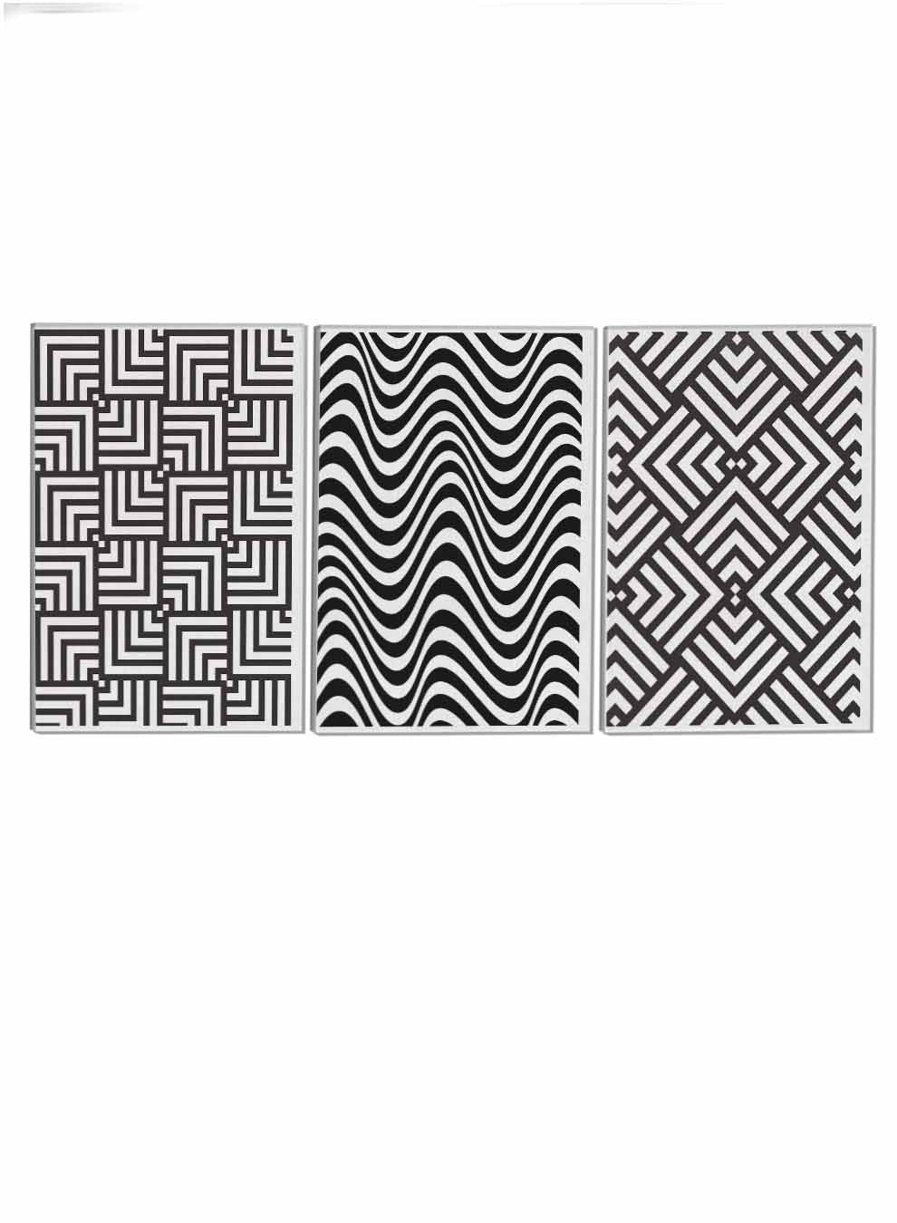 Seamless Geometric Pattern Paintings(set of 3) Paintings & Pictures| LOWHA