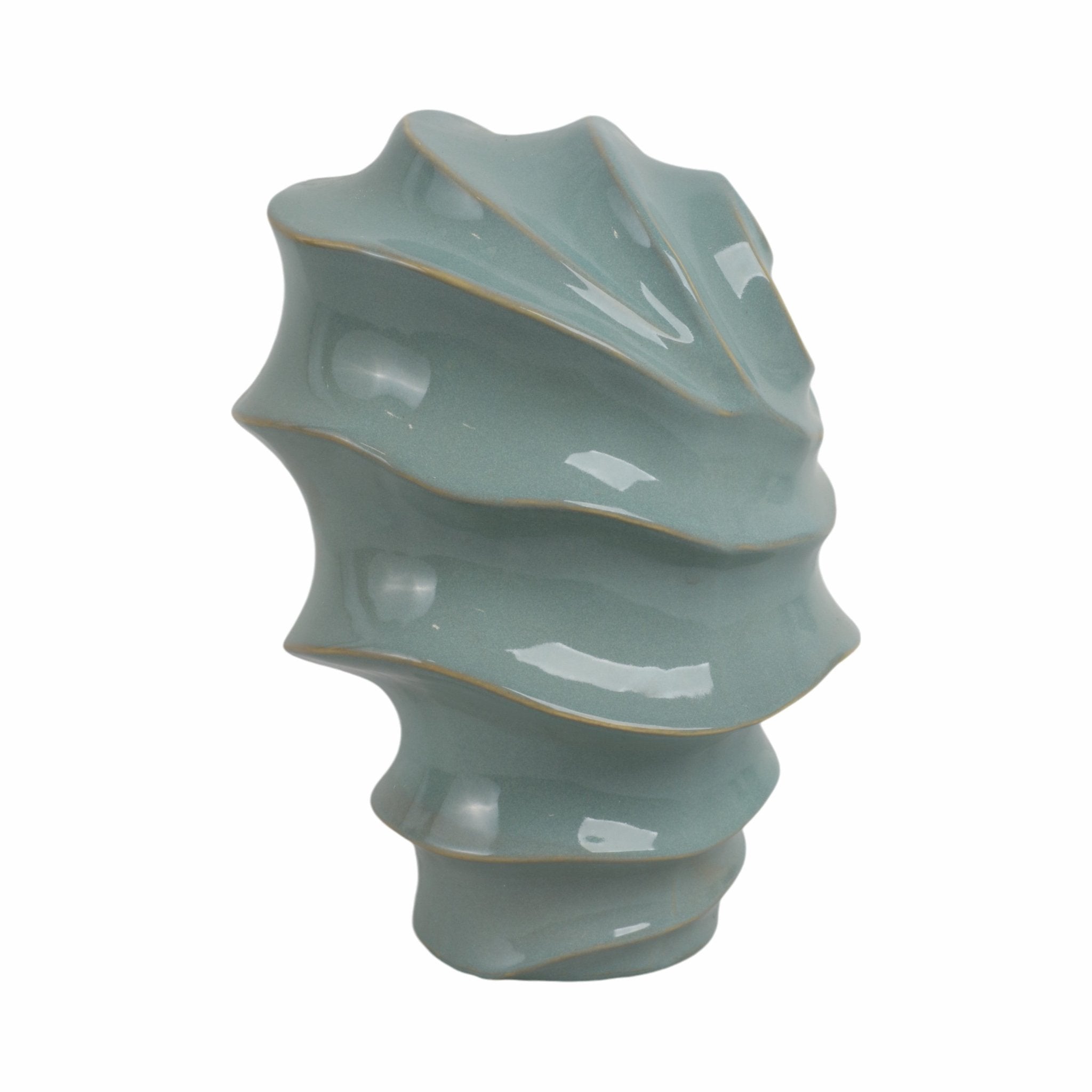 Seaside Blue Cer Vase Vases and Jars| Sagebrook Home