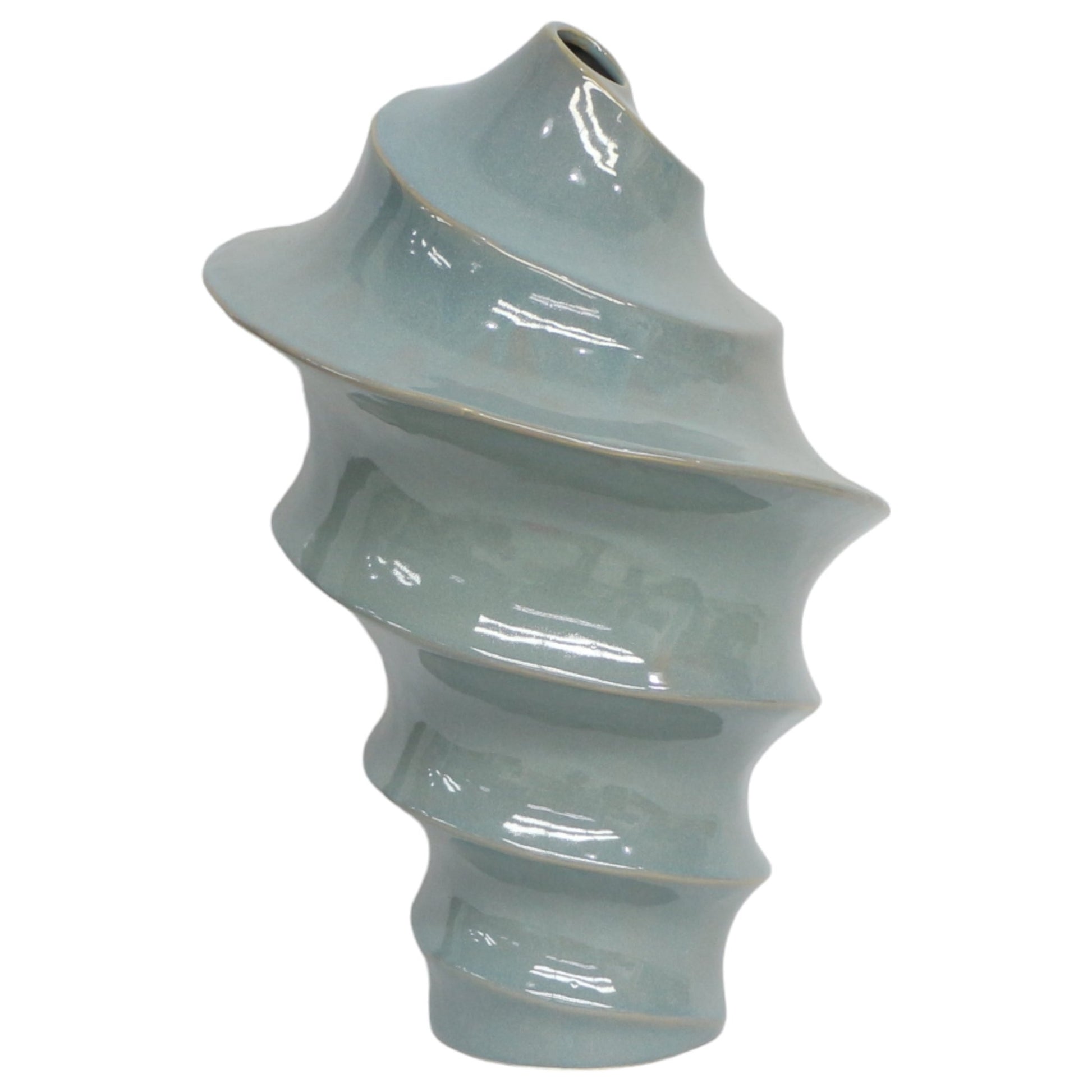 Seaside Blue Cer Vase Vases and Jars| Sagebrook Home