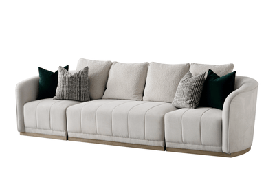 Sebastian Beige 5 Seater Sofa - Al Rugaib Furniture