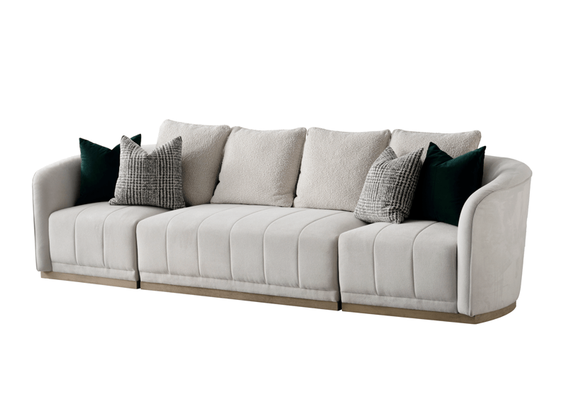 Sebastian Beige 5 Seater Sofa - Al Rugaib Furniture