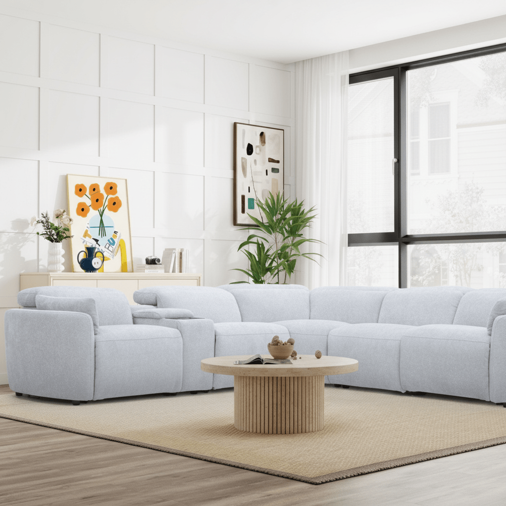 Seequence Gray Console Table W Wireless Charger Recliners| Roots Furniture