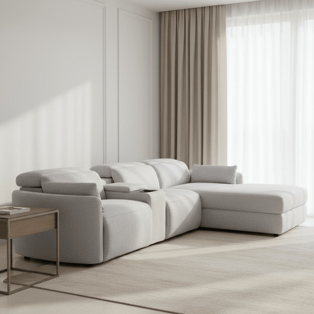 Seequence Gray Reclining Armless Chair Recliners| Roots Furniture
