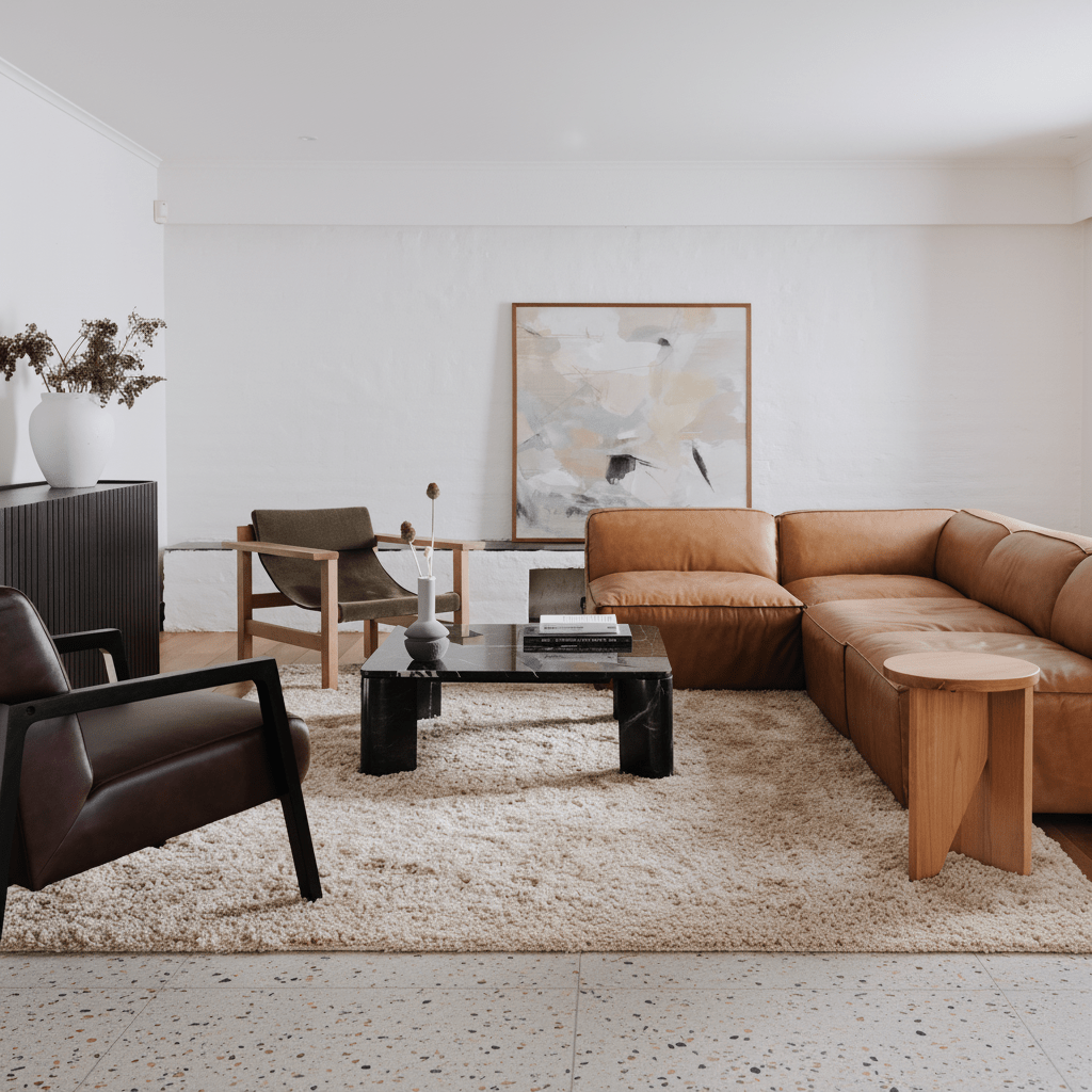 Segment Coffee Table Jetty Black Matrix Coffee Tables| Moe's Home