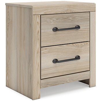 Senbry Two Drawer Night Stand - Al Rugaib Furniture