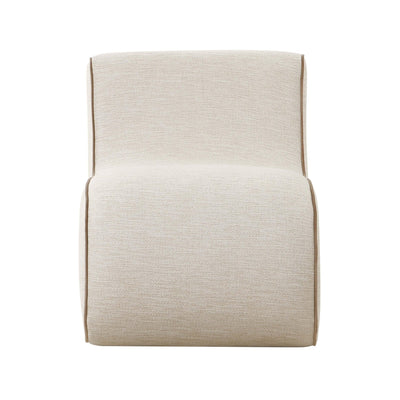 "Senna Cream Basketweave Accent Chair " - Al Rugaib Furniture