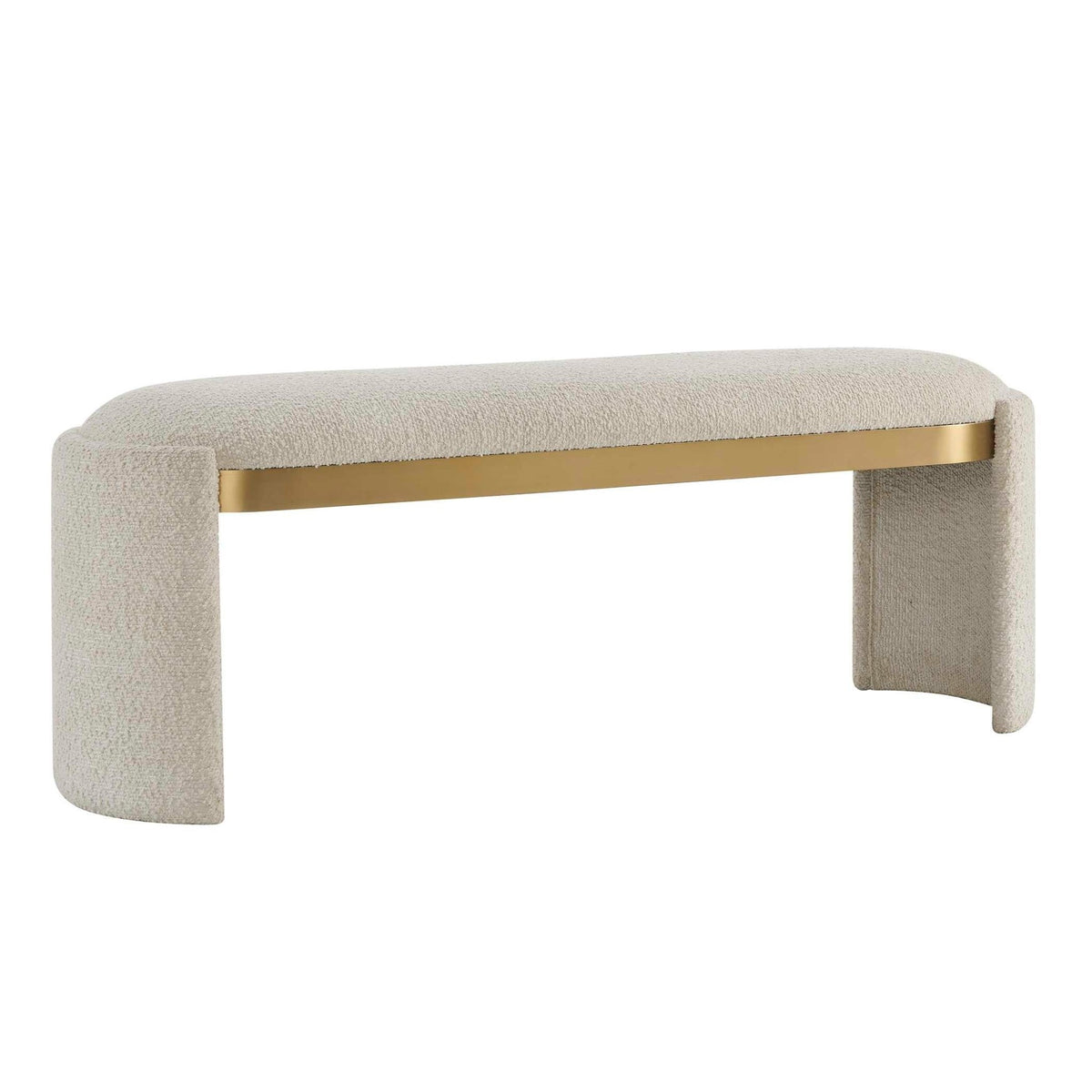 Serena Bone White Bench Benches| Uttermost