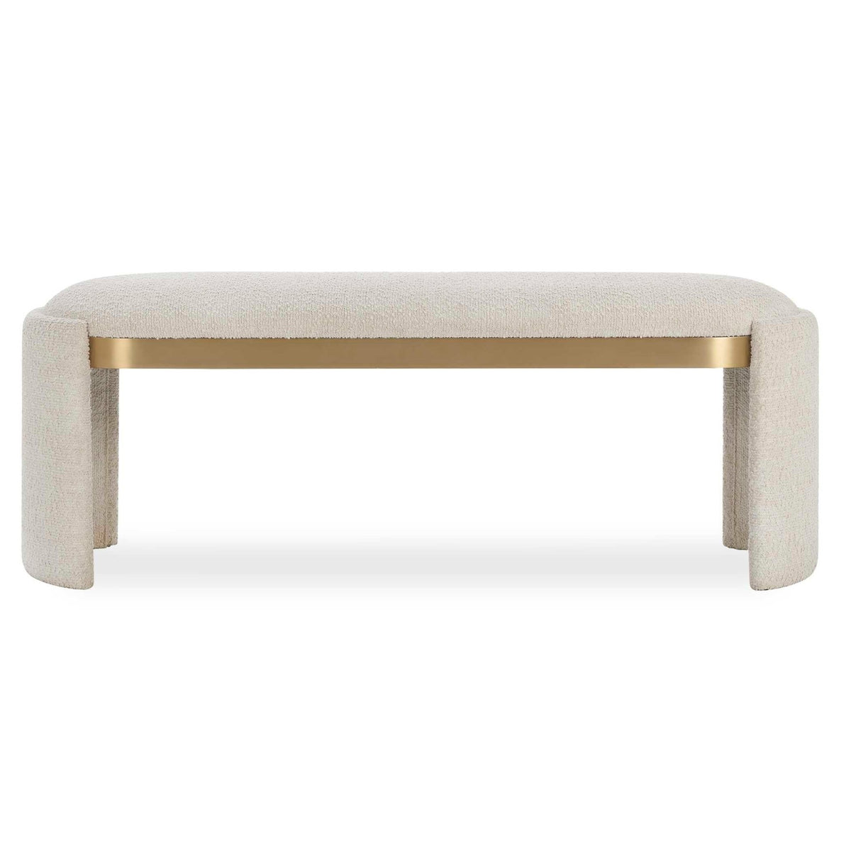 Serena Bone White Bench Benches| Uttermost