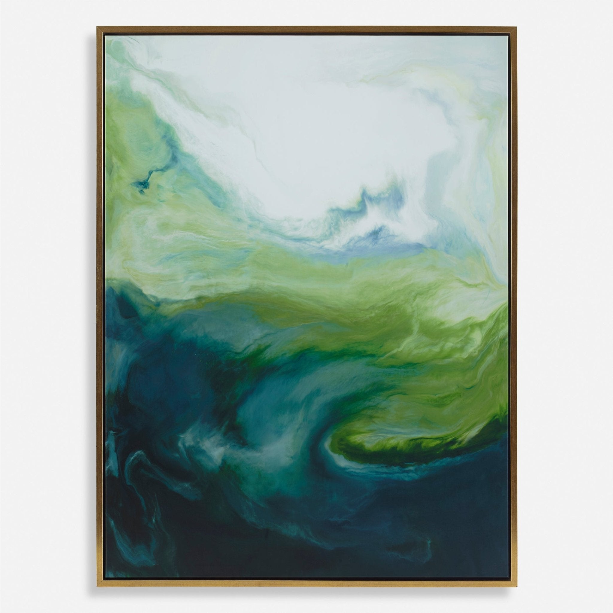 Serene Green Framed Abstract Art Wall Art| Uttermost