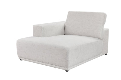 Serene light gray LAF Chaise (118CM) - Al Rugaib Furniture