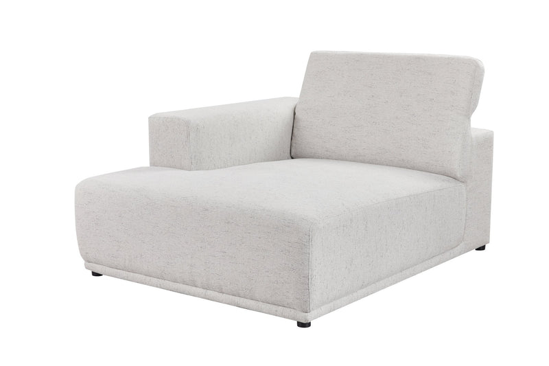 Serene light gray LAF Chaise (118CM) - Al Rugaib Furniture