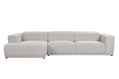Serene light gray RAF 2 Seater (208CM) - Al Rugaib Furniture