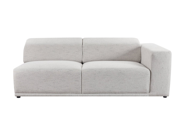 Serene light gray RAF 2 Seater (208CM) - Al Rugaib Furniture
