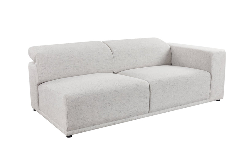 Serene light gray RAF 2 Seater (208CM) - Al Rugaib Furniture
