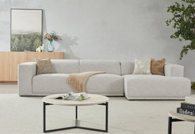 Serene light gray Right Chaise (118CM) - Al Rugaib Furniture