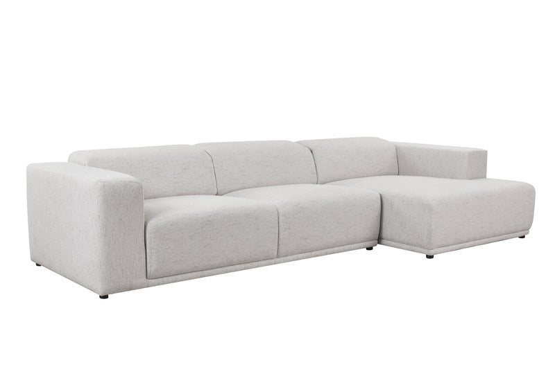 Serene light gray Right Chaise (118CM) - Al Rugaib Furniture