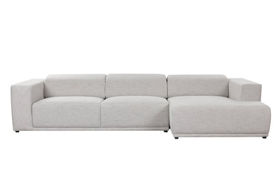 Serene light gray Right Chaise (118CM) - Al Rugaib Furniture