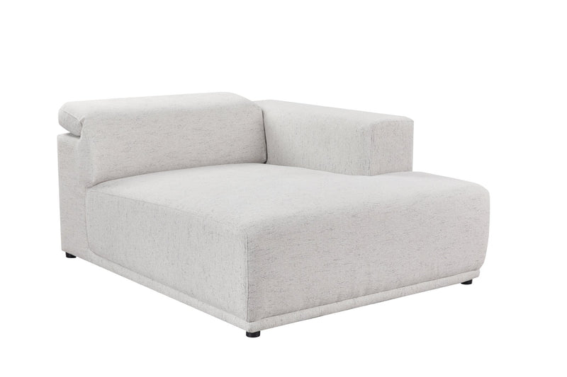 Serene light gray Right Chaise (118CM) - Al Rugaib Furniture
