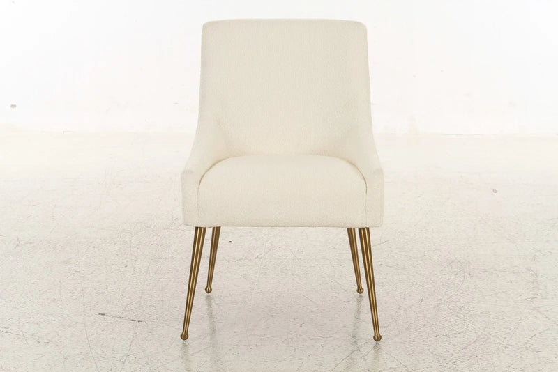 Serenity Cream Boucle Side Chair - Al Rugaib Furniture