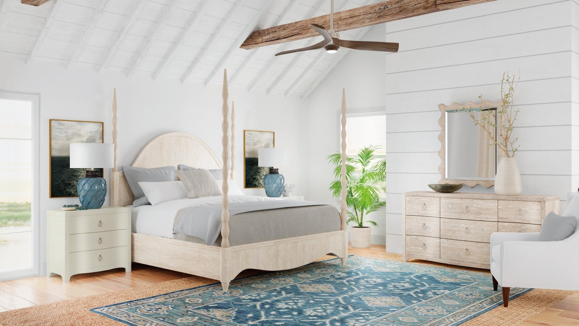 Serenity Jetty Cal King Poster Bed Beds| Hooker