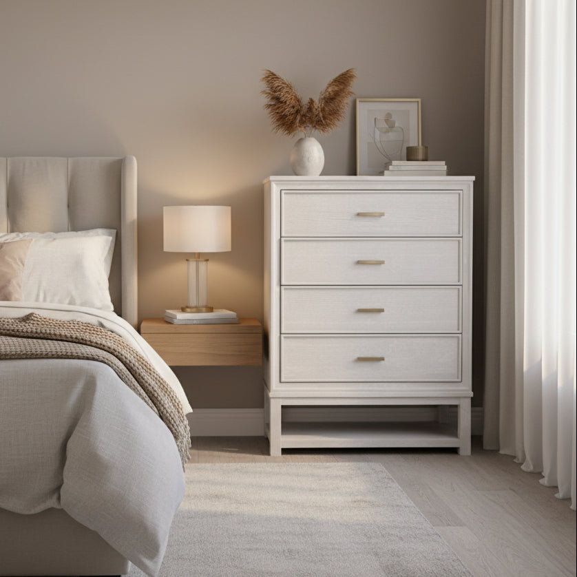 Sergio Gray Wood Chest Mirrors| Roots Furniture