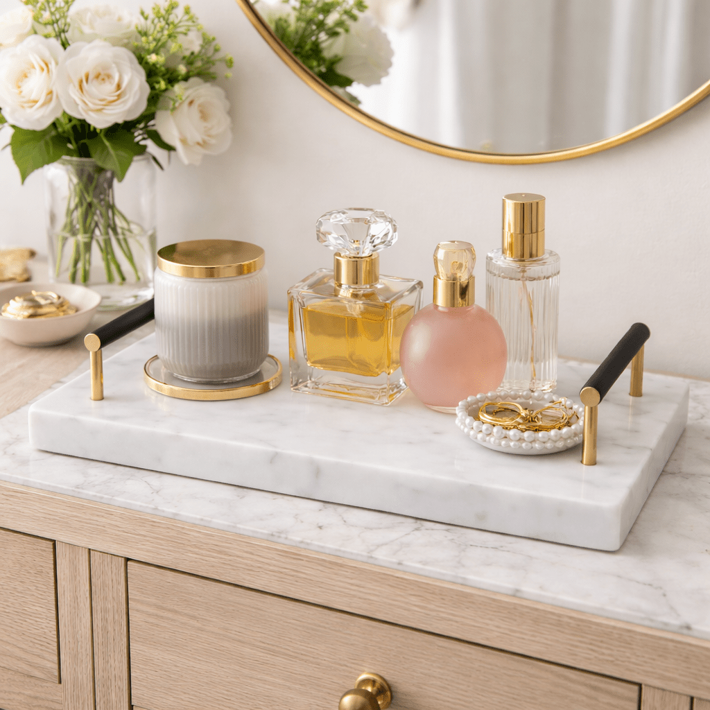 Serving Tray ith Brass Gold Tray| Roots Furniture