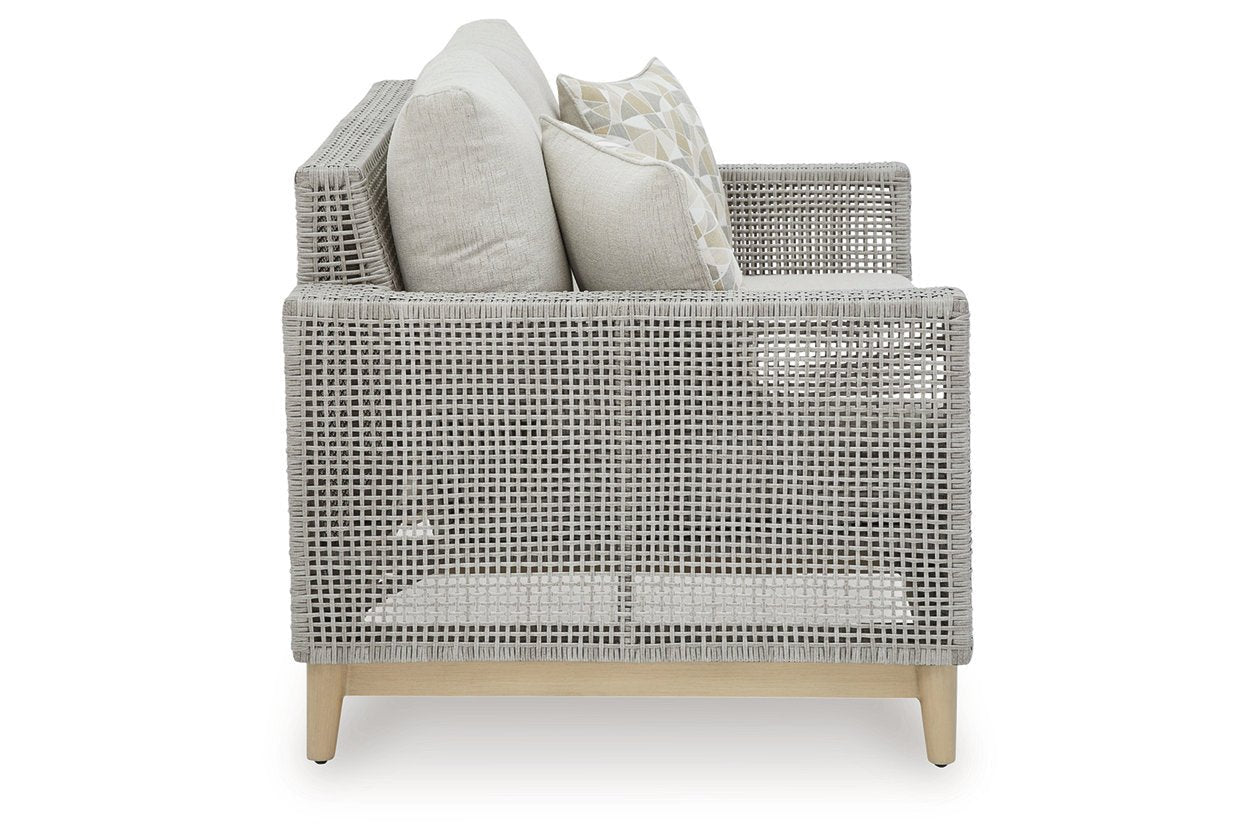 Seton Creek Outdoor Loveseat with Cushion Outdoor Loveseats & Sofas| Ashley Homestore