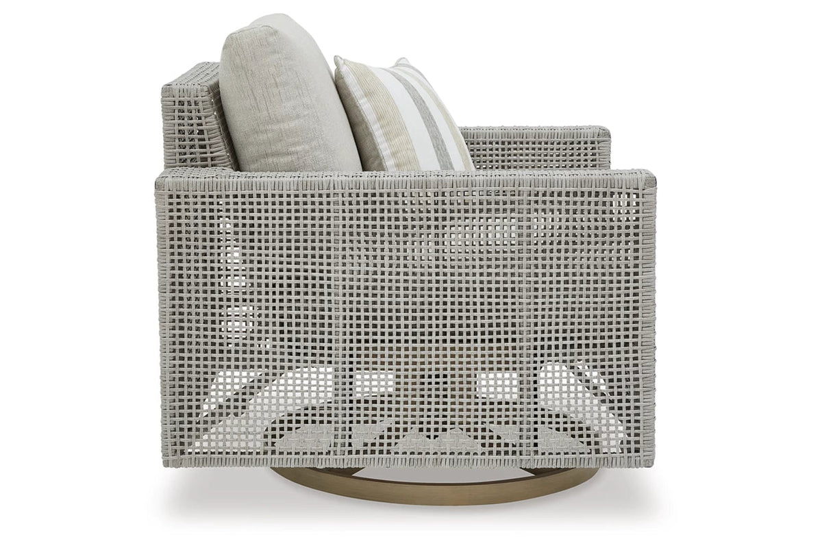 Seton Creek Outdoor Swivel Lounge with Cushion Outdoor Chairs| Ashley Homestore