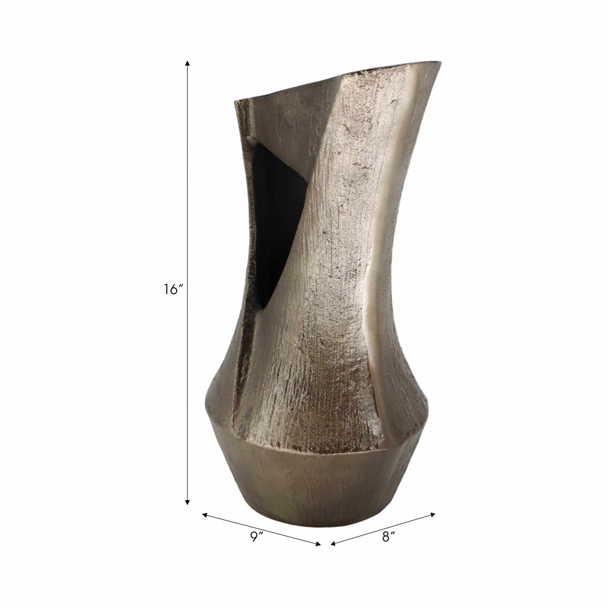 Seward Metal Vase Vases and Jars| Sagebrook Home